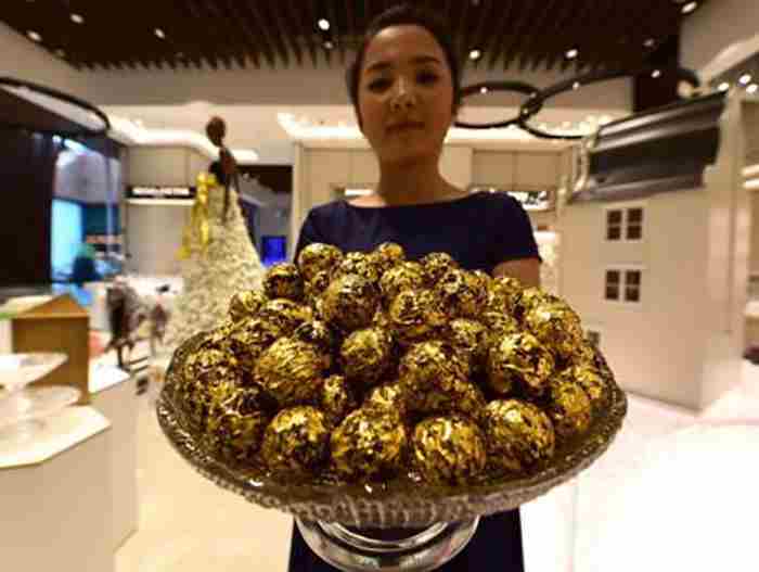 شکلات با طعم طلا در دبی